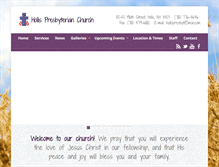 Tablet Screenshot of hollispresbyterianchurch.org